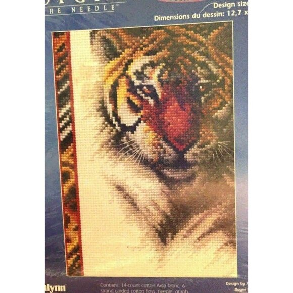 Cross Stitch Kit Janlynn BENGAL TIGER Counted Animal Designs For Needle #0130333 - Picture 1 of 9
